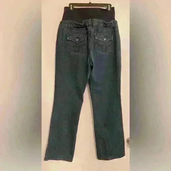 Three Seasons Maternity Jeans 5 Pocket Faux Fly Front XL - Picture 2 of 7